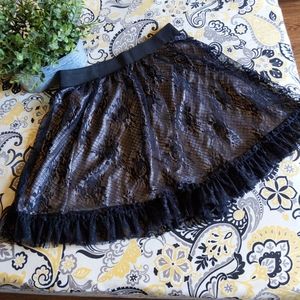 Fun & flirty black betty's lace skirt